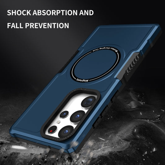 For Samsung Galaxy S23 Ultra 5G MagSafe Shockproof Armor Phone Case(Dark Blue) by buy2fix