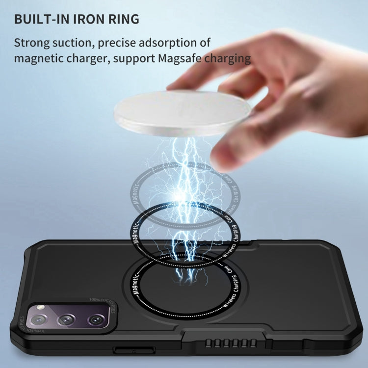 For Samsung Galaxy S20 FE MagSafe Shockproof Armor Phone Case(Black) by buy2fix