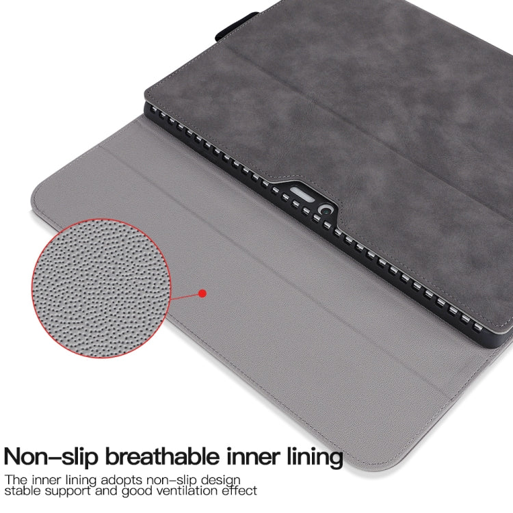 For Microsoft Surface Pro 9 / Surface Pro 10 Sheepskin All-Inclusive Shockproof Protective Case with Power Bag(Grey) - Others by buy2fix | Online Shopping UK | buy2fix