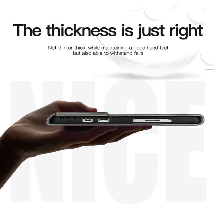 For Microsoft Surface Pro 9 / Surface Pro 10 Sheepskin All-Inclusive Shockproof Protective Case with Power Bag(Grey) - Others by buy2fix | Online Shopping UK | buy2fix