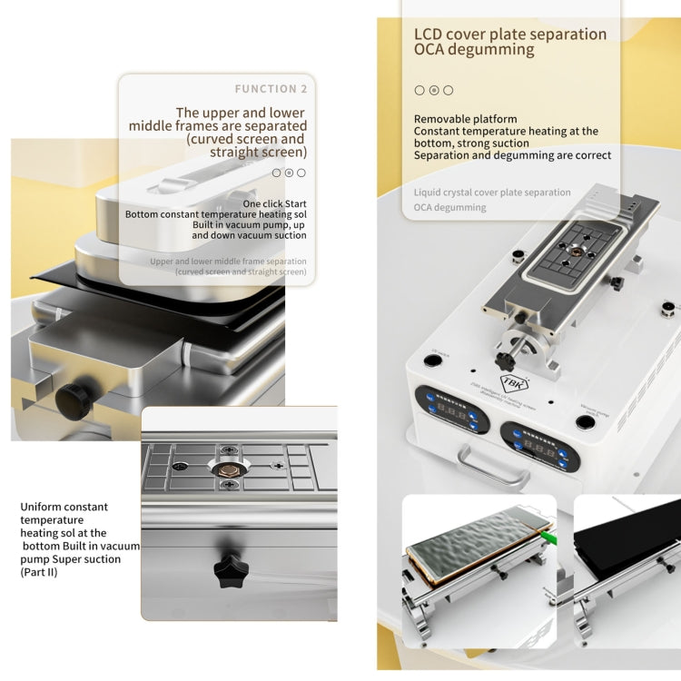 TBK 258S Intelligent Multi-function UV Cured Disassembly Machine, Plug:UK Plug - Separation Equipment by TBK | Online Shopping UK | buy2fix