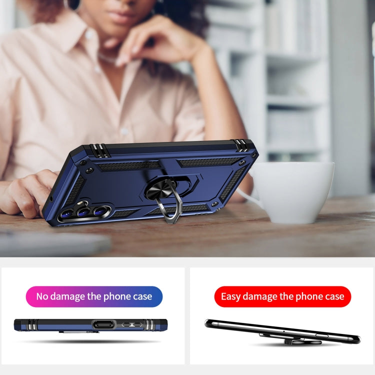 For Samsung Galaxy A14 5G Shockproof TPU + PC Phone Case(Blue) by buy2fix