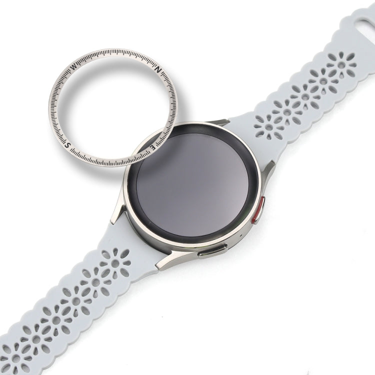 For Samsung Galaxy Watch 5 Pro Compass Scale Metal Watch Bezel(Black) - Watch Cases by buy2fix | Online Shopping UK | buy2fix
