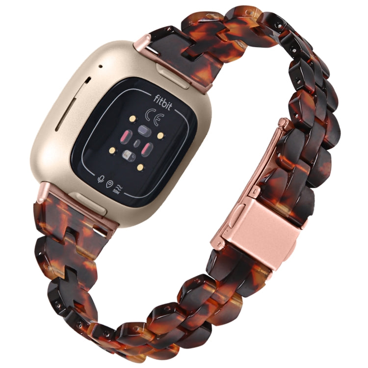 For Fitbit Versa 3 / Sense Universal Rhombus Resin Watch Band(Hawksbill) - Watch Bands by buy2fix | Online Shopping UK | buy2fix