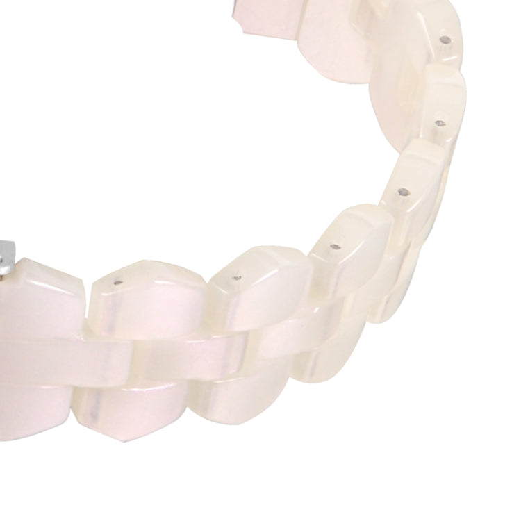 For Fitbit Versa 4 / Sense 2 Universal Rhombus Resin Watch Band(Mermaid Pink) - Watch Bands by buy2fix | Online Shopping UK | buy2fix