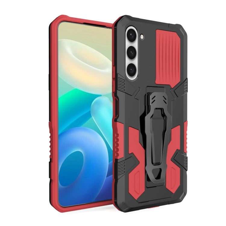 For Samsung Galaxy S23+ 5G Armor Warrior Shockproof PC + TPU Phone Case(Red) - Galaxy S23+ 5G Cases by buy2fix | Online Shopping UK | buy2fix