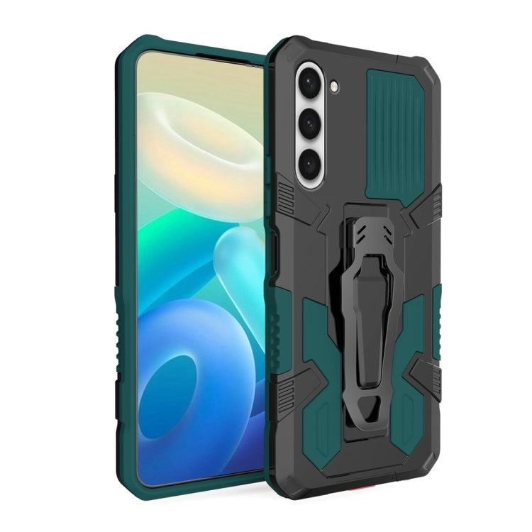 For Samsung Galaxy S23+ 5G Armor Warrior Shockproof PC + TPU Phone Case(Army Green) - Galaxy S23+ 5G Cases by buy2fix | Online Shopping UK | buy2fix