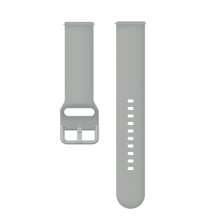 23mm Color Buckle Silicone Wrist Strap Watch Band for Fitbit Versa 2 / Versa / Versa Lite / Blaze, Size: S(Gray) - Watch Bands by buy2fix | Online Shopping UK | buy2fix