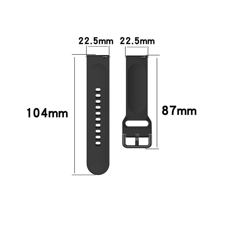 23mm Color Buckle Silicone Wrist Strap Watch Band for Fitbit Versa 2 / Versa / Versa Lite / Blaze, Size: S(Purple) - Watch Bands by buy2fix | Online Shopping UK | buy2fix