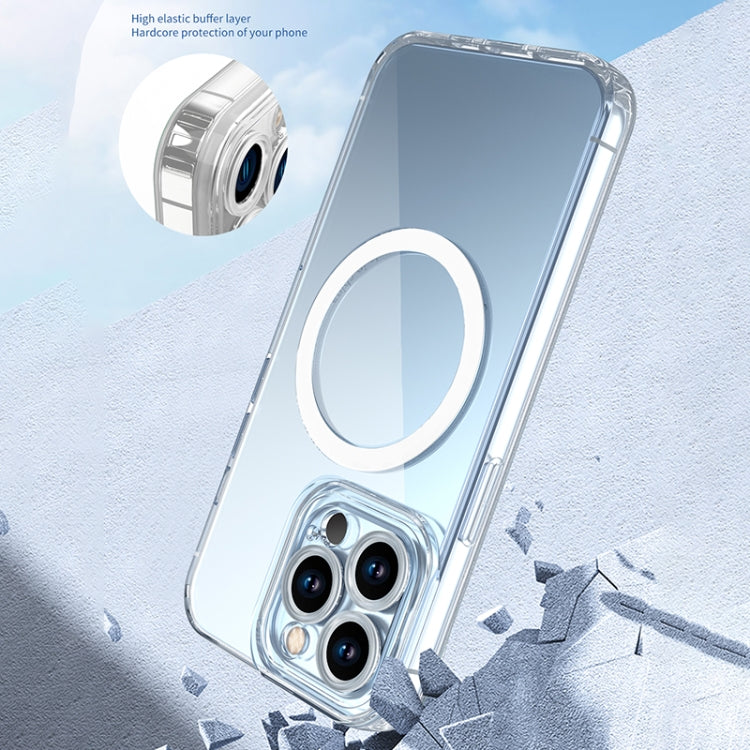 For iPhone 14 Simple Transparent Magsafe Phone Case - iPhone 14 Cases by buy2fix | Online Shopping UK | buy2fix