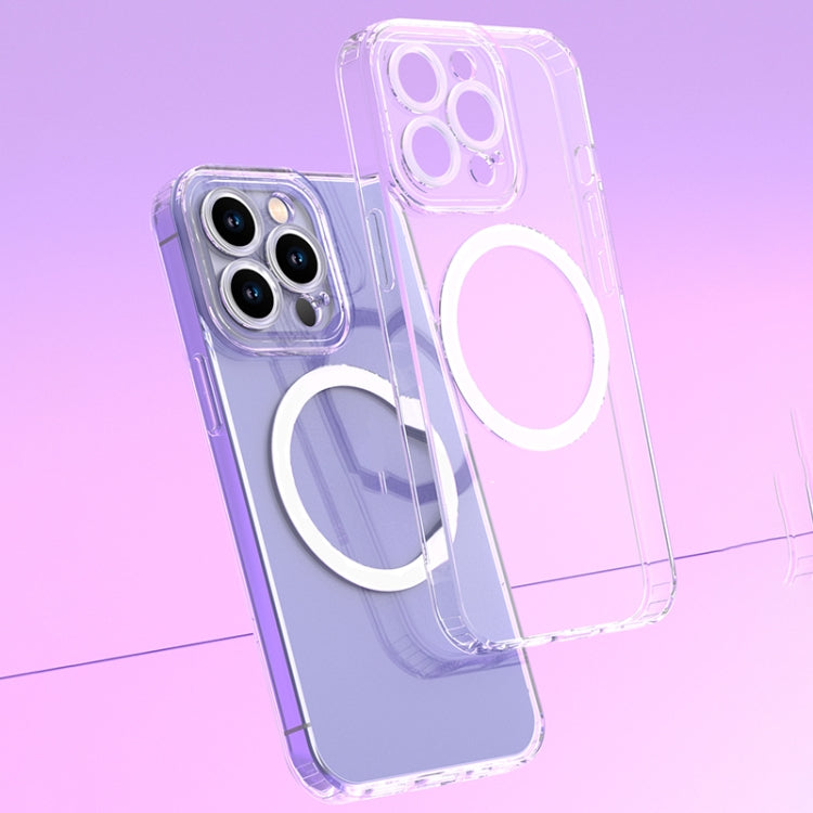 For iPhone 14 Simple Transparent Magsafe Phone Case - iPhone 14 Cases by buy2fix | Online Shopping UK | buy2fix