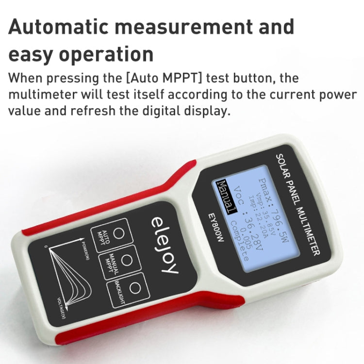 Elejoy EY800W 800W Solar Panel Power Supply Multimeter - Consumer Electronics by buy2fix | Online Shopping UK | buy2fix