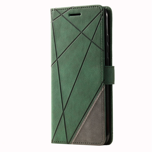 For Xiaomi Redmi A1 Skin Feel Splicing Leather Phone Case(Green) by buy2fix