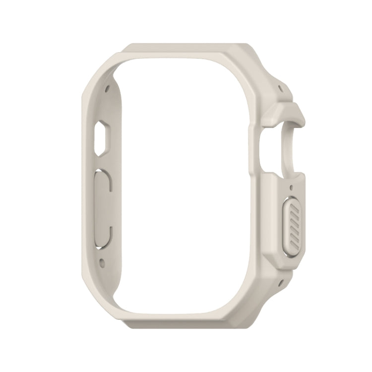 For Apple Watch Ultra 3 / 2 / 1 49mm Mijobs Ultra-thin Bezel PC Watch Case(Warm Grey) - Watch Cases by MIJOBS | Online Shopping UK | buy2fix