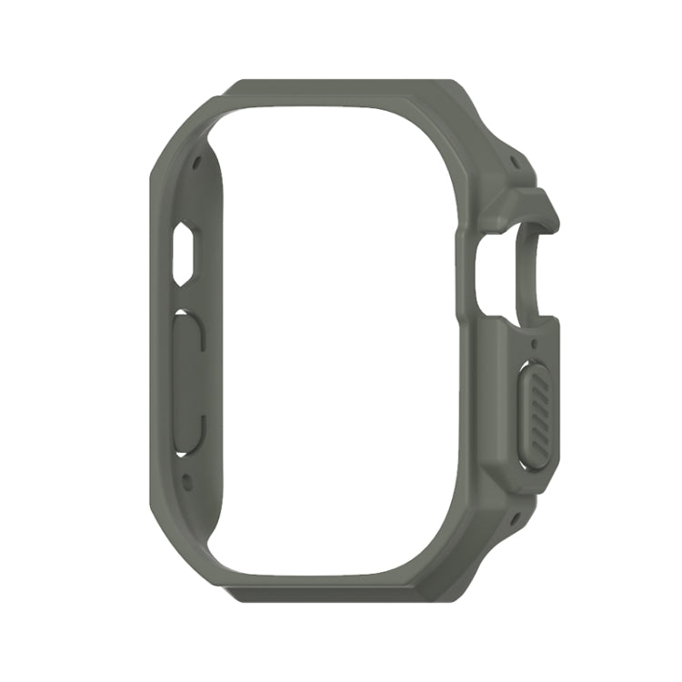 For Apple Watch Ultra 49mm Mijobs Ultra-thin Bezel PC Watch Case(khaki Green) - Watch Cases by MIJOBS | Online Shopping UK | buy2fix