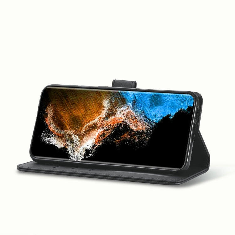 For Samsung Galaxy S23 5G LC.IMEEKE Calf Texture Horizontal Flip Leather Phone Case(Black) - Galaxy S23 5G Cases by LC.IMEEKE | Online Shopping UK | buy2fix