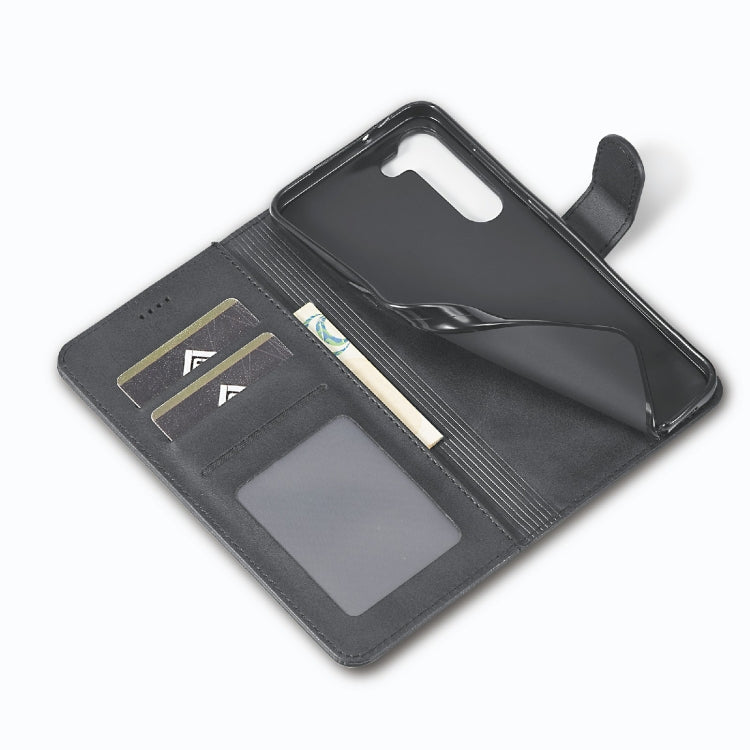 For Samsung Galaxy S23 5G LC.IMEEKE Calf Texture Horizontal Flip Leather Phone Case(Black) - Galaxy S23 5G Cases by LC.IMEEKE | Online Shopping UK | buy2fix