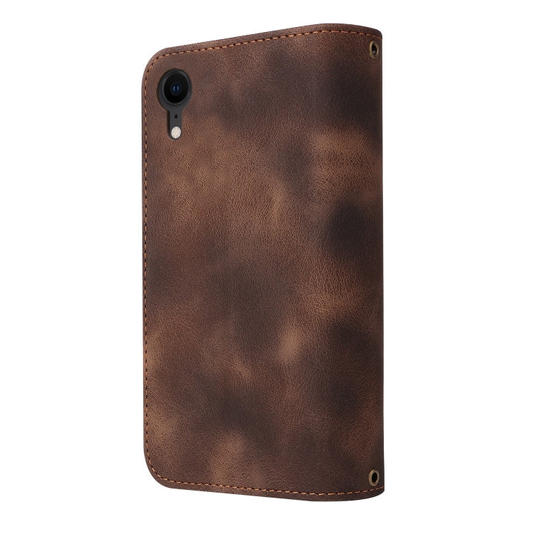 For iPhone XR Multifunctional Card Slot Zipper Wallet Leather Phone Case(Brown) - More iPhone Cases by buy2fix | Online Shopping UK | buy2fix