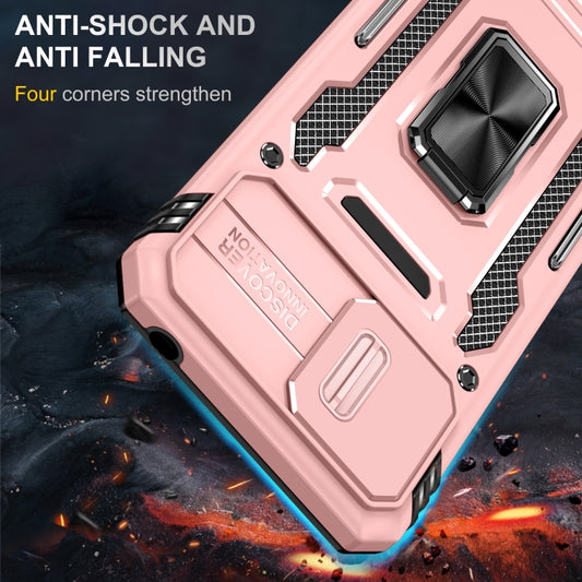 For Xiaomi Redmi 9A Armor PC + TPU Camera Shield Phone Case(Rose Gold) by buy2fix