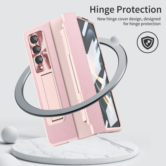 For Samsung Galaxy Z Fold3 5G Integrated Full Coverage Phone Case with Hinge(Pink) by buy2fix