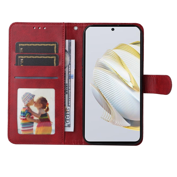 For Huawei nova 10 SE Classic Calf Texture Flip Leather Phone Case(Red) - Huawei Cases by buy2fix | Online Shopping UK | buy2fix