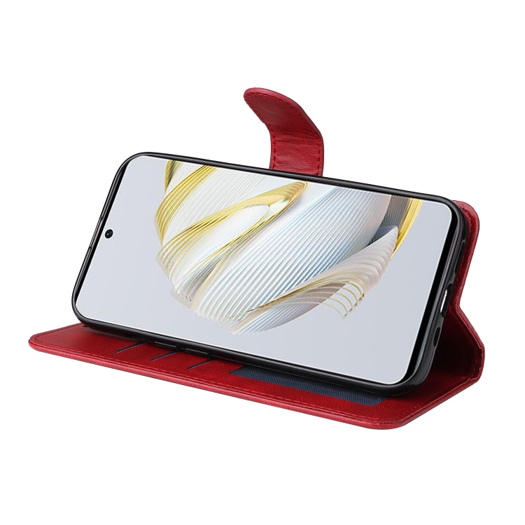 For Huawei nova 10 SE Classic Calf Texture Flip Leather Phone Case(Red) - Huawei Cases by buy2fix | Online Shopping UK | buy2fix