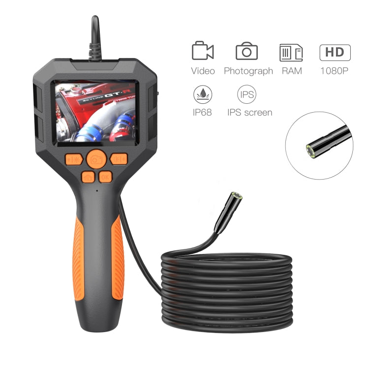 5.5mm P10 2.8 inch HD Handheld Endoscope with LCD Screen, Length:10m - by buy2fix | Online Shopping UK | buy2fix