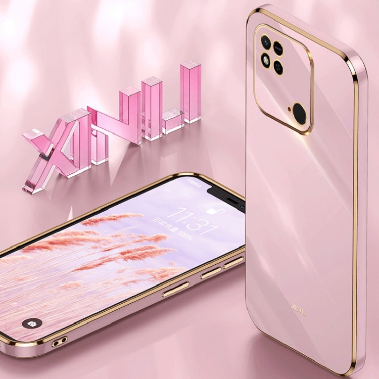 For Xiaomi Redmi 10C XINLI Straight Edge 6D Electroplate TPU Phone Case(Celestial Blue) by buy2fix