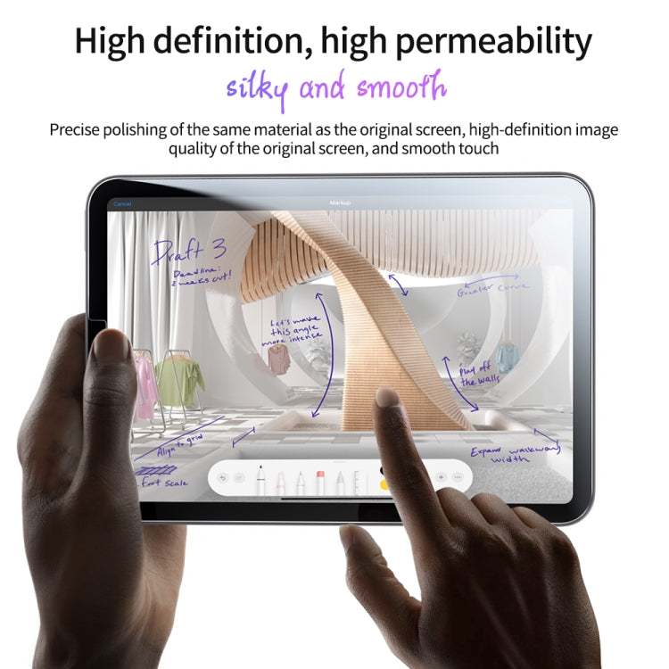 For iPad Pro 11 2022 / 2021 / 2020 / 2018 0.3mm Easy Install Green Light Eye-Protection Tempered Glass Film by buy2fix