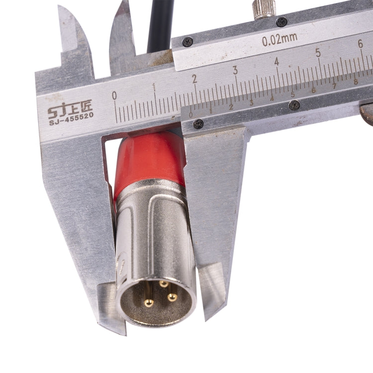 TC227YXK402-03 3.5mm Female to Dual XLR 3pin Male Audio Cable, Length: 30cm(Red Black) - Microphone Audio Cable & Connector by buy2fix | Online Shopping UK | buy2fix