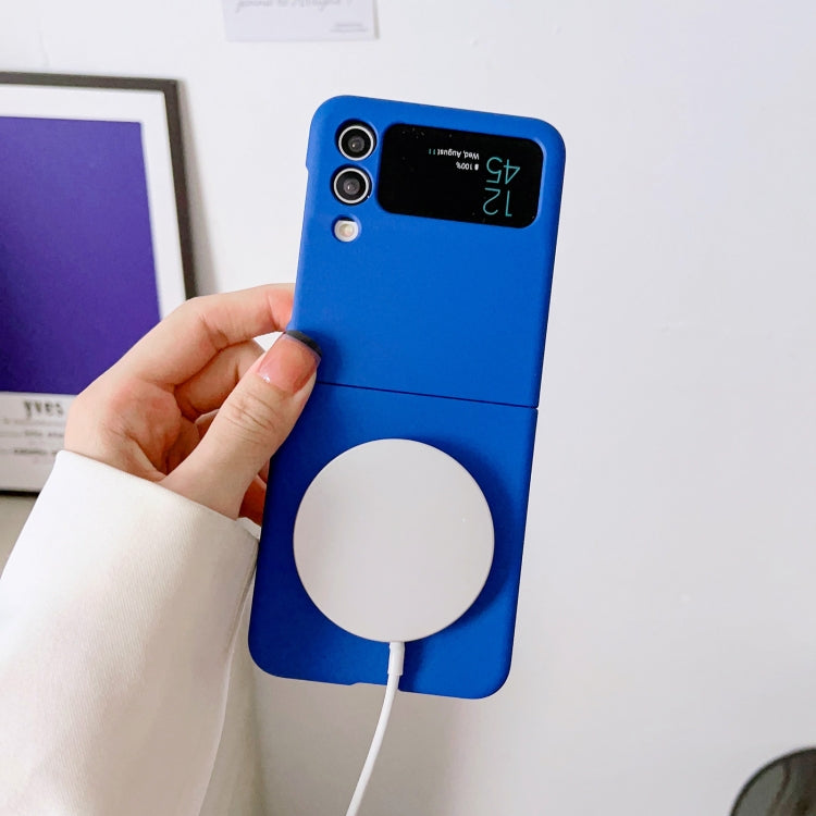 For Samsung Galaxy Z Flip4 Skin Feel MagSafe Magnetic Phone Case(Yellow) by buy2fix