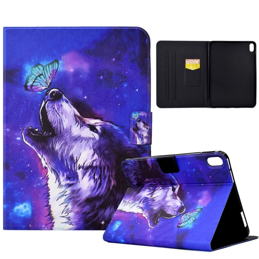 For iPad mini 6 / mini 2024 Electric Pressed TPU Smart Leather Tablet Case(Butterfly Wolf) - iPad mini 6 Cases by buy2fix | Online Shopping UK | buy2fix