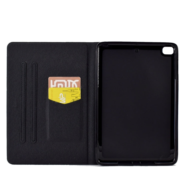 For iPad 5 / 6 / 8 / 9 Electric Pressed TPU Smart Leather Tablet Case(Butterfly Wolf) - iPad Pro 9.7 inch Cases by buy2fix | Online Shopping UK | buy2fix