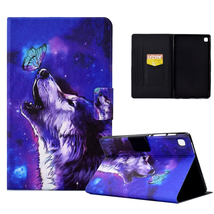 For iPad 10.2 / Air 10.5 2019 / Pro 10.5 2017 Electric Pressed TPU Smart Leather Tablet Case(Butterfly Wolf) - iPad Air (2019) Cases by buy2fix | Online Shopping UK | buy2fix