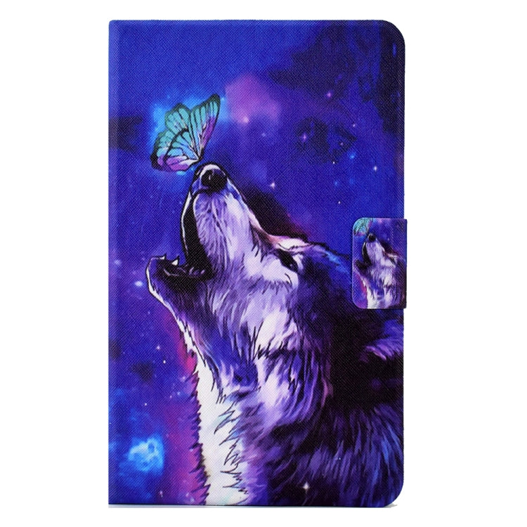 For iPad 10.2 / Air 10.5 2019 / Pro 10.5 2017 Electric Pressed TPU Smart Leather Tablet Case(Butterfly Wolf) - iPad Air (2019) Cases by buy2fix | Online Shopping UK | buy2fix
