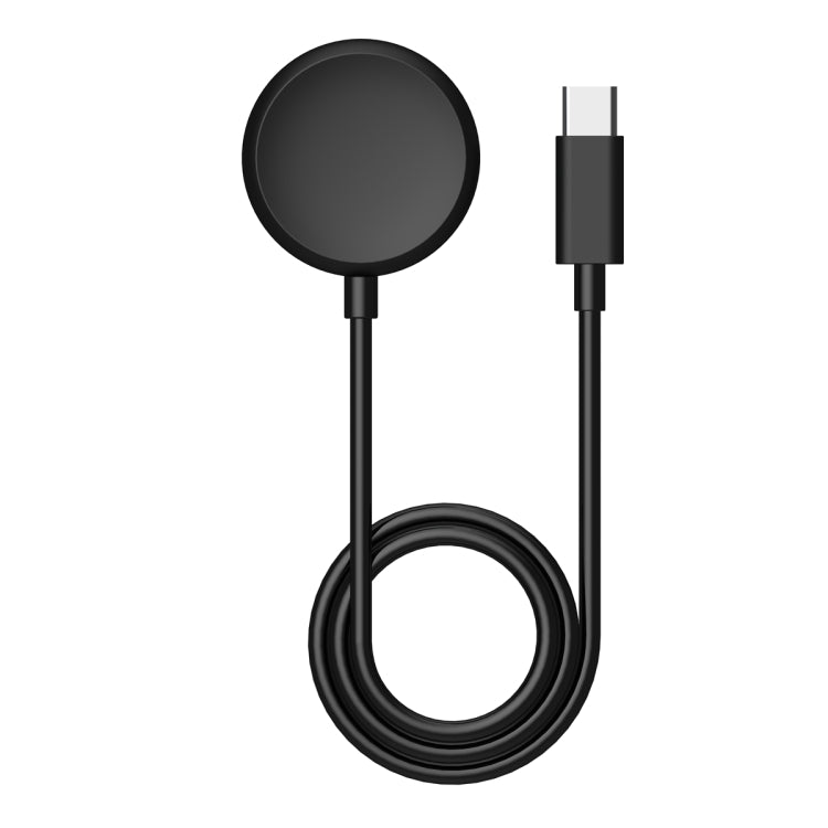 For Google Pixel Watch Type-C Port Smart Watch Magnetic Charging Cable, Length: 1m(Black) - Other by buy2fix | Online Shopping UK | buy2fix