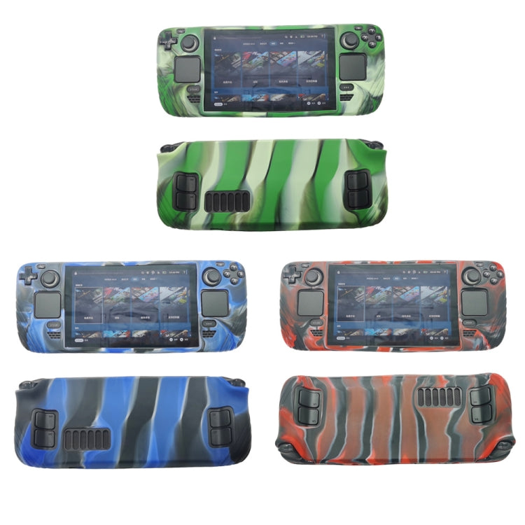 For Steam Deck Shockproof Silicone Game Console Protective Case(Cyan) by buy2fix