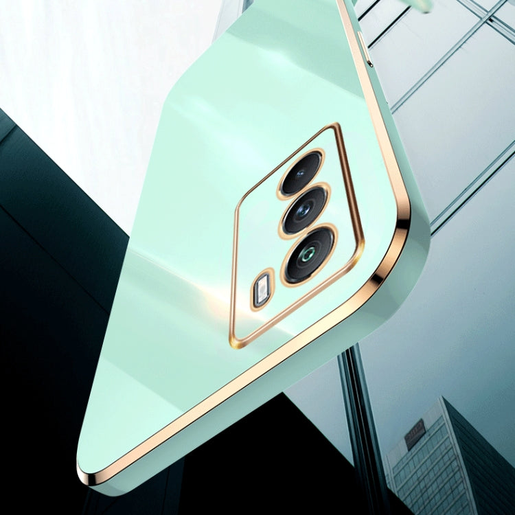 For vivo iQOO Neo6 XINLI Straight Edge 6D Electroplate TPU Phone Case(Celestial Blue) by buy2fix