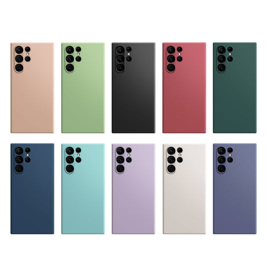 For Samsung Galaxy S23 Ultra 5G Imitation Liquid Silicone Phone Case(Matcha Green) by buy2fix