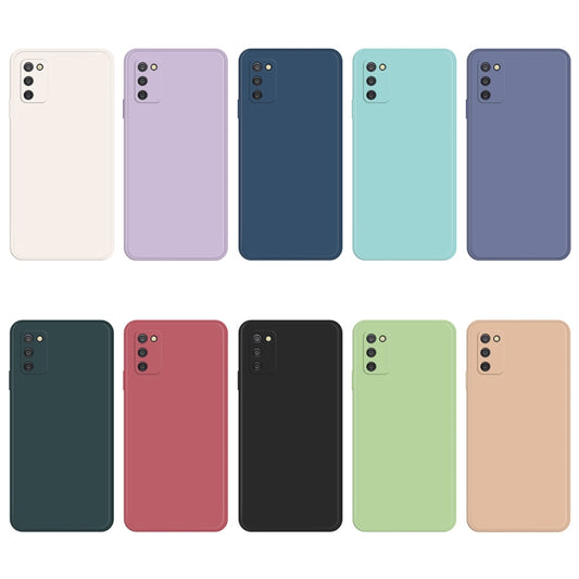 For Samsung Galaxy A03s EU Version Imitation Liquid Silicone Phone Case(Black) by buy2fix