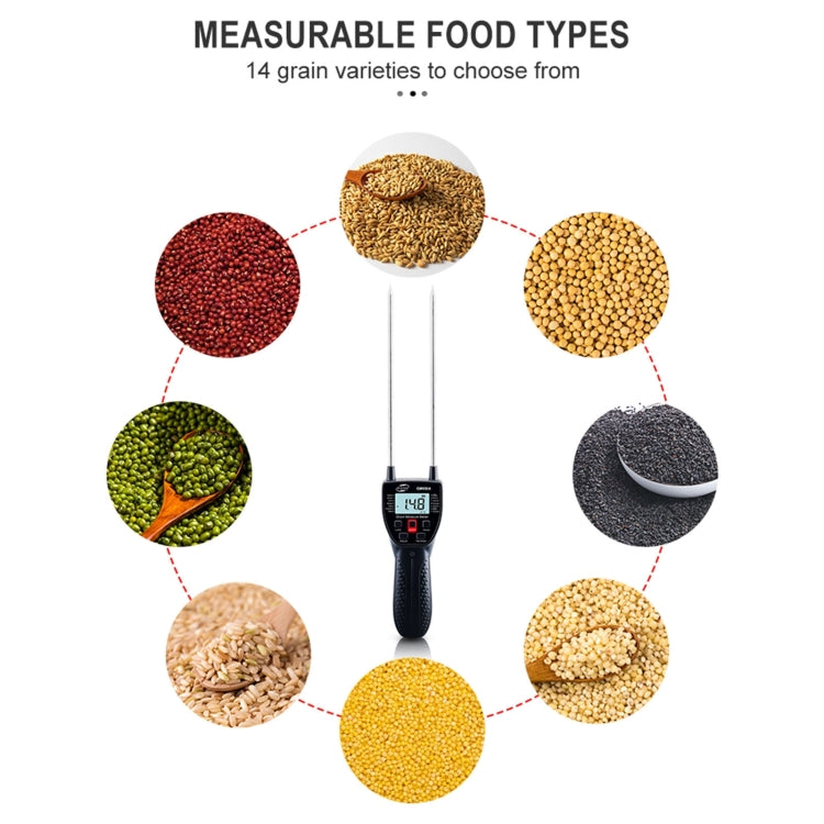 BENETECH GM650A Grain Moisture Meter, Battery Not Included - PH & Moisture Meter by BENETECH | Online Shopping UK | buy2fix