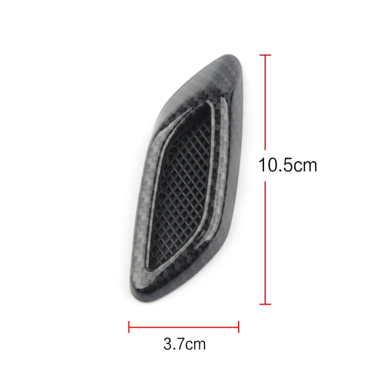 2 in 1 Car Hood Frame Decorative Stickers Fender Air Outlet Stickers(Black) - Anti Collision Sticker by buy2fix | Online Shopping UK | buy2fix