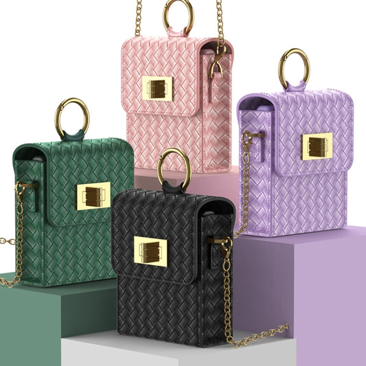 GKK Mini Backpack Slim Phone Bag with Ring For Samsung Galaxy Z Flip3 5G/Z Flip4/Huawei P50 Pocket(Purple) by GKK