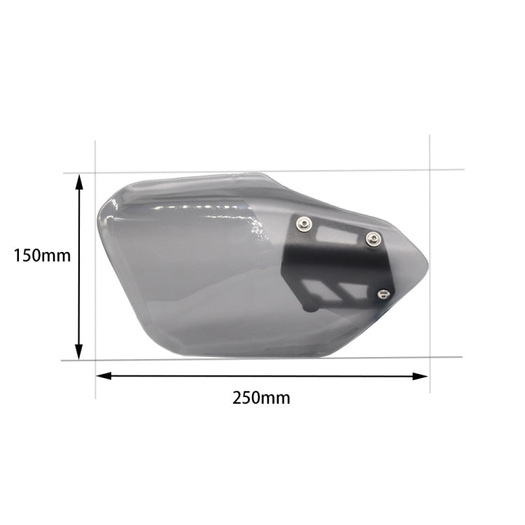 For BMW K 1600 B / K 1600 GT MO-HS005 Motorcycle Windshield Hand Guards Protectors(Transparent) - Ornamental Parts by buy2fix | Online Shopping UK | buy2fix