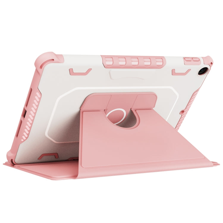 For iPad 9.7 2018/2017 / Air 1/Air 2 360 Degree Rotating Armored Smart Tablet Leather Case(Pink) - iPad 9.7 (2018) & (2017) Cases by buy2fix | Online Shopping UK | buy2fix
