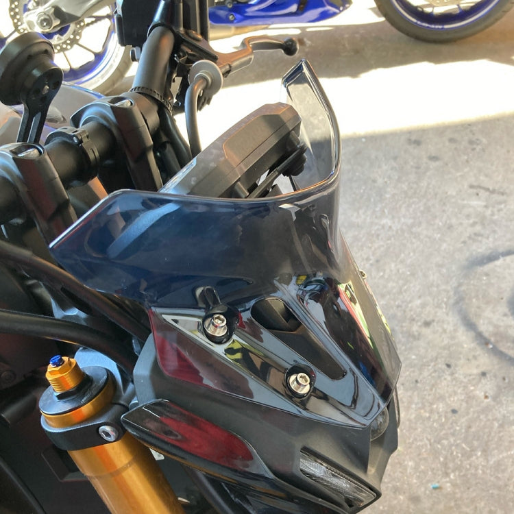 For Yamaha MT09 FZ09 21-22 Motorcycle Airflow Deflector Windshield(Black) - Ornamental Parts by buy2fix | Online Shopping UK | buy2fix
