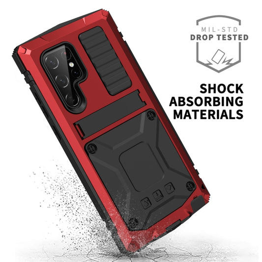 For Samsung Galaxy S23 Ultra 5G R-JUST Life Waterproof Dustproof Shockproof Phone Case(Red) by R-JUST
