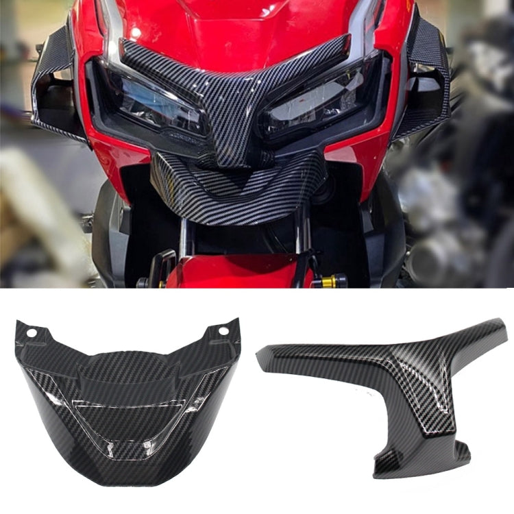 For Honda ADV150 2019-2020 Motorcycle Modification Headlight Trim Cover(Carbon Fiber) by buy2fix