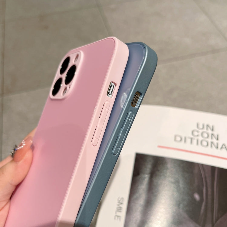 For iPhone 12 Pro Frosted Tempered Glass Phone Case(White) - iPhone 12 / 12 Pro Cases by buy2fix | Online Shopping UK | buy2fix