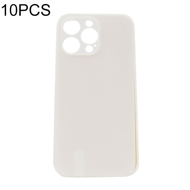 For iPhone 14 Pro 10pcs Thermal Transfer Glass Phone Case(Transparent) - iPhone 14 Pro Cases by buy2fix | Online Shopping UK | buy2fix